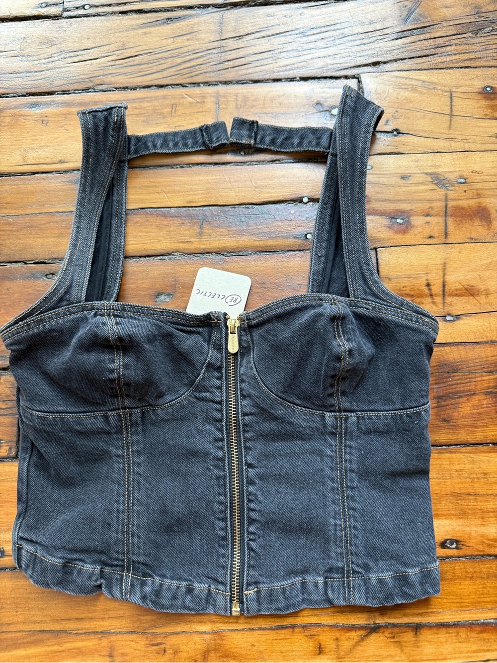 Abrand Jeans Cropped Corset (missing clasp) Size Small